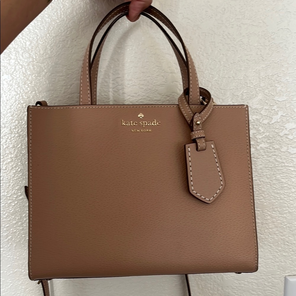 Kate Spade New York Tan Leather Tote Bag